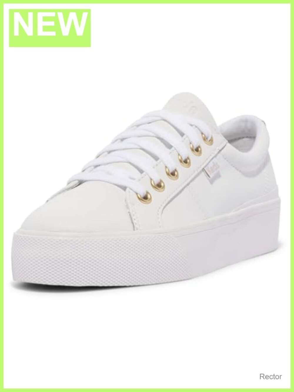 Keds Jump Kick Duo Lace Up White Leather Sneakers Women's Fashion Sneakers